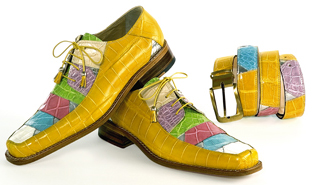 Yellow alligator clearance shoes